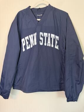 Penn State Women's V Neck Pull Over Insulated Jacket Sport-tek Navy S NEW